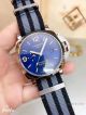 Copy Panerai Luminor GMT PAM00320 Men Watch Blue Dial Nato Strap (3)_th.jpg